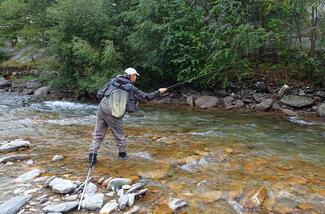 pêche en nymphe au fil