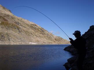 pêche lac de montagne