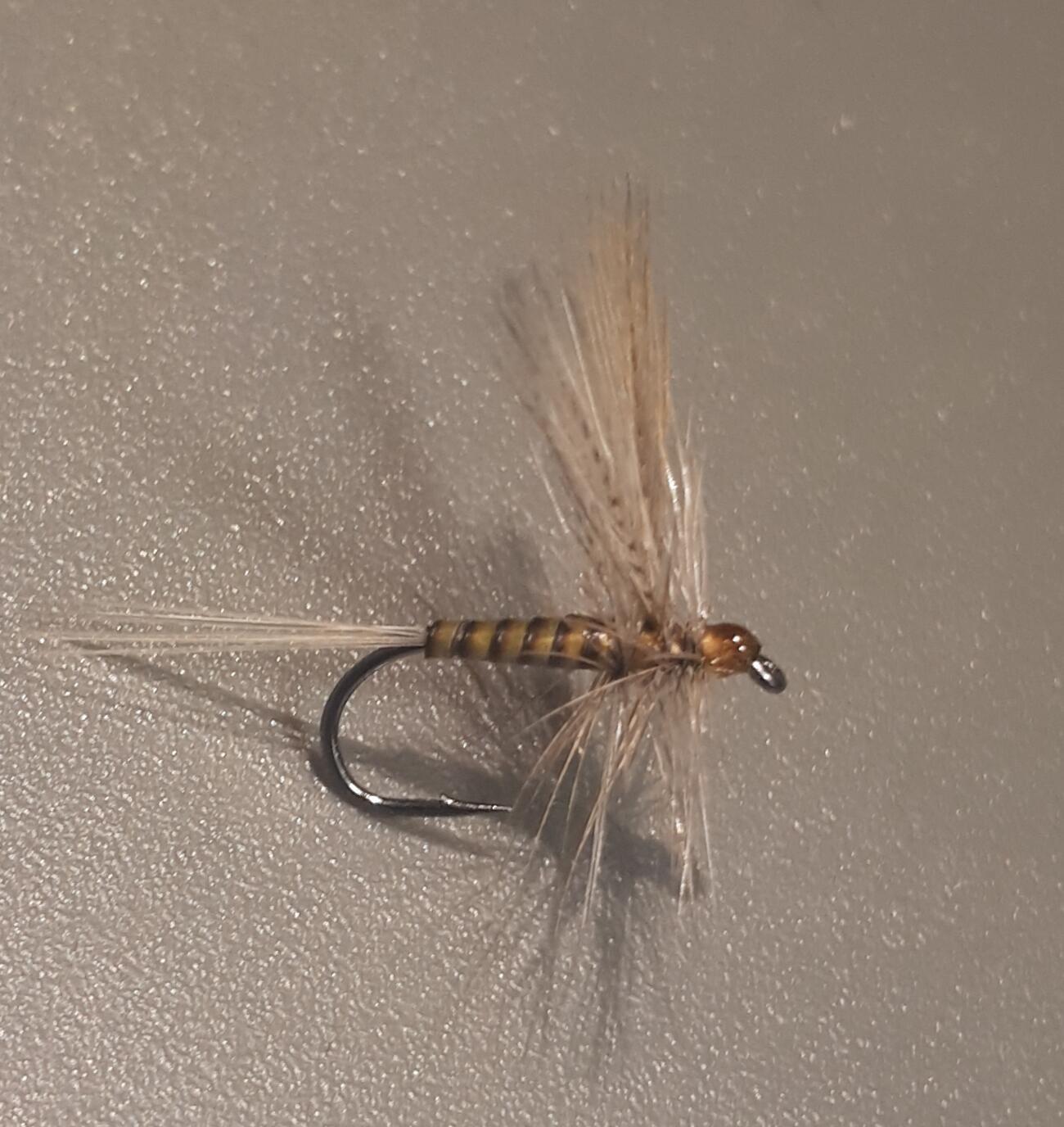 Mouche De Pêche Vintage - Streamer Buck Tails - Truite / Steelhead - Ancien Cadre Verre