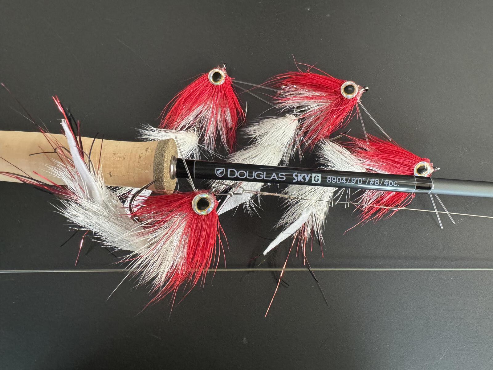 Mouche De Pêche Vintage Streamer 4 Pouces, Plumes Blanches, Avec Remorque, Pour Pêche à La Mouche