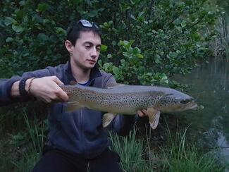 pêche grosse truite