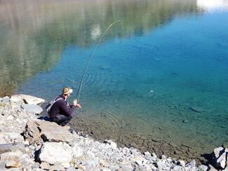 pêche lac de montagne