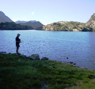 pêche lac de montagne