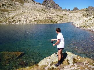 pêche lac de montagne