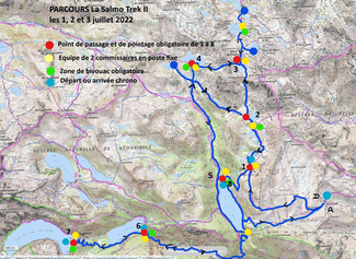 parcours Salmo Trek 2022