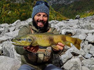 pêche truite tresse