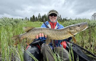 pêche brochet cercle polaire