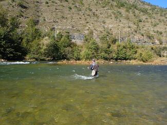 lancer nymphe au fil